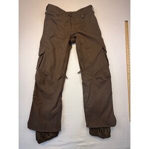 Burton Snowboard Pants Womens M Brown Cargo Winter Ski Trousers Insulated